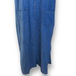 Vintage 90s Boston Classics Denim Jumper Dress Plus Size 16W Blue Jean Pocket Photo 7