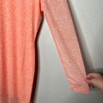 Hugo Boss Womens Nasusi Long Sleeve Orange Stretch Mesh Paisley Midi Dress Large Photo 5