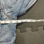 Central Park West  Women's XS‎ Blue denim FANNING Removable Hood Jacket Jean Photo 11