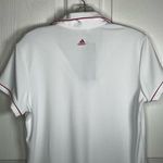 Adidas White And Pink Golf Polo Shirt Photo 6