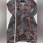 Anthropologie  Maeve Women's Monaco Peacock Dress Multicolor Patterned Size SP Photo 10