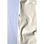 ZARA  Ice Faux Leather Tunic Dress Cream Tan Midi Shift Dress Pockets Medium Photo 4