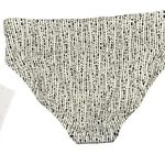 Athleta White/Black Clean Full Bikini Bottom - Large Photo 2