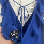 Lulus Lulu’s Blue Frilly Dress Photo 2
