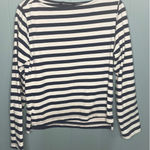 Reformation  Striped Long Sleeve‎ Top XS Navy Blue, XS Photo 0