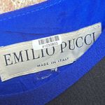 Emilio Pucci Asymmetrical Blue and Black Sheath Dress Size S Photo 2