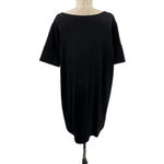 HATCH Black Short Sleeve Scoop Neck Ponte T Photo 3