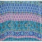 Liberty Love Blue Floral Cardigan Kimono Jacket Size L Long Fringe Festival Boho Photo 10