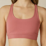 Stori Small Mauve Pink Strappy Sports Bra Medium Support Soft Stretch Activewear Photo 0