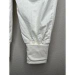 Free People  White Nylon Front Zip Athleisure Jogger Style Track Pants Size XS Photo 7