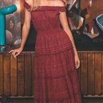 Cleobella NWT Alivia Ankle Dress in Berry maxi organic cotton sz M Photo 0