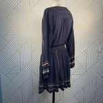 Free People  Delilah‎ Embroidered Minidress Blue Photo 8