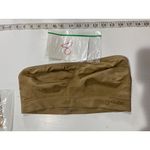 Genie Custom Tan Strapless Bandeau Bra XL Nylon/Spandex Seamless Stretch 68c Photo 3