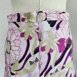 American Vintage Vintage Y2K Byerwear Pink Purple Butterfly Floral Cotton A Line Skirt S Photo 5