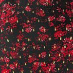 J.T.B. Missy Black, Red and Gold Floral Shift Style Dress‎ Size M Photo 4