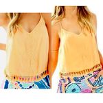 Lilly Pulitzer Katen Crop Tank Top in Orange size XXS Photo 1