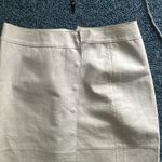 Anne Klein  gray leather front snap slit a line size 14 Pencil Skirt Knee-Length Photo 1