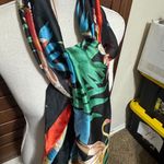 Long Sarong Wrap Scarf Coverup Tropical Birds Of Paradise Floral Resortwear Size undefined Photo 3