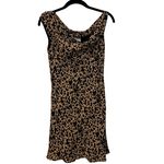 Reformation  Kristine Asymmetric Off Shoulder Leopard Print Mini Dress Size 4 Photo 3