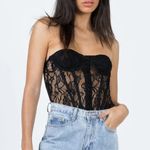 Princess Polly Rafferty Strapless Bodysuit Black Photo 0