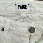 Paige Skyline Ankle White Jeans Photo 4