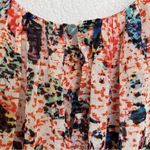 Karen Millen NWT  Women’s 2 Pop-up Ruffles Georgette Top Watercolor Floral Print Photo 10