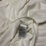 Style & Co . Cream Short Sleeve Embroidered V-Neck Top - Xlarge Photo 4