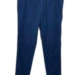THE GREAT. Slouch Armies Pants Women’s Size 26 Blue Society Relaxed Cotton Loose Photo 0