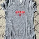 Adidas Women's  Gray Spain National Team Ultimate Lined climalite V-Neck T-Shirt Photo 0