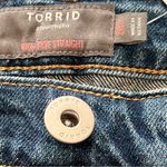 Torrid Jeans NWT Womens 20S Blue Denim High Rise Straight Button Fly Stud Slit Photo 6