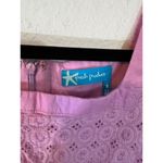 Fresh Produce  pink purple eyelet 100% cotton dress Photo 2