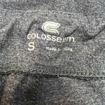 Colosseum Womens Wisconsin Crop Capri Pants Legging Badgers Ruched Gray Small Photo 6