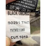 Black Orchid  Womens Vintage Camo Denim Pants Skinny Green Size 27 Photo 6