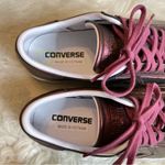 Converse Rare Leather LP Ox Sneakers 558031 Woman’s Size 9 but Run Big Metallic Photo 4