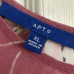 Apt. 9  Pink Short Sleeve Floral Sleep Dress with Sheer Shoulders NWT, Size XL Photo 6