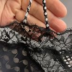 Victoria's Secret Victoria’s Secret Lace And Blk/Wht/Silver Patchwork Pattern Adjustable Cami- Med Photo 8