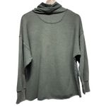 Aerie Women Sz M Cowl Neck Oversized Sweatshirt Green Boho Pullover Photo 1