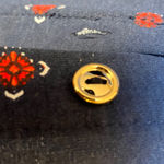 Carolyn Taylor  Dark Blue Floral Blouse large nwt Photo 6