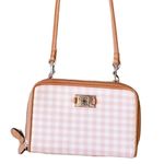 Light Pink Gingham Crossbody Wallet Photo 4