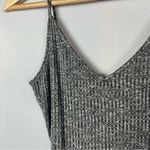 Victoria's Secret  Gray Ribbed V-Neck Fitted Tank Top S Photo 2