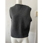 The Emporium unisex 100 percent wool v neck sleeveless Vest charcoal Gray M Size M Photo 3