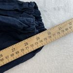 Bryn Walker M Medium Pants Linen Navy Cargo Jogger Lagenlook Baggy Wide Leg Boho Photo 11