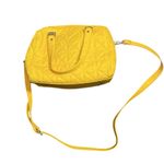 Charming Charlie Yellow Quilted Chain Strap Bag with gold colored hardware Photo 3