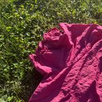 PRETTYGARDEN Women's Summer Button Down Shirts Short Lantern Sleeve Neck Blouse Pink Size XXL Photo 2