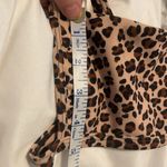 Y2K Animal Camo Print Crop Bikini Top Brown Black Small Size M Photo 4