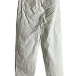 J.Crew Maritime Tapered Ripstop High-Waisted White Cotton Pleated Pants Size 6P Photo 8