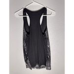 julie's closet Julie’s Closet Black Sequin Racerback Tank Top – Size M Photo 4