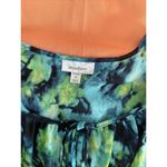 Dress Barn  Plus-Size 2X Tank Top Layered Blue Green Tie Dye Boho Photo 7