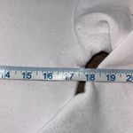 Womens Drawstring Full Zip Up Cropped Hoodie‎ Sweatshirt White Size Small Photo 4