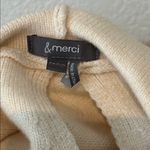 &merci &merci Cream Hooded Sweater opens in back with side pockets Photo 4